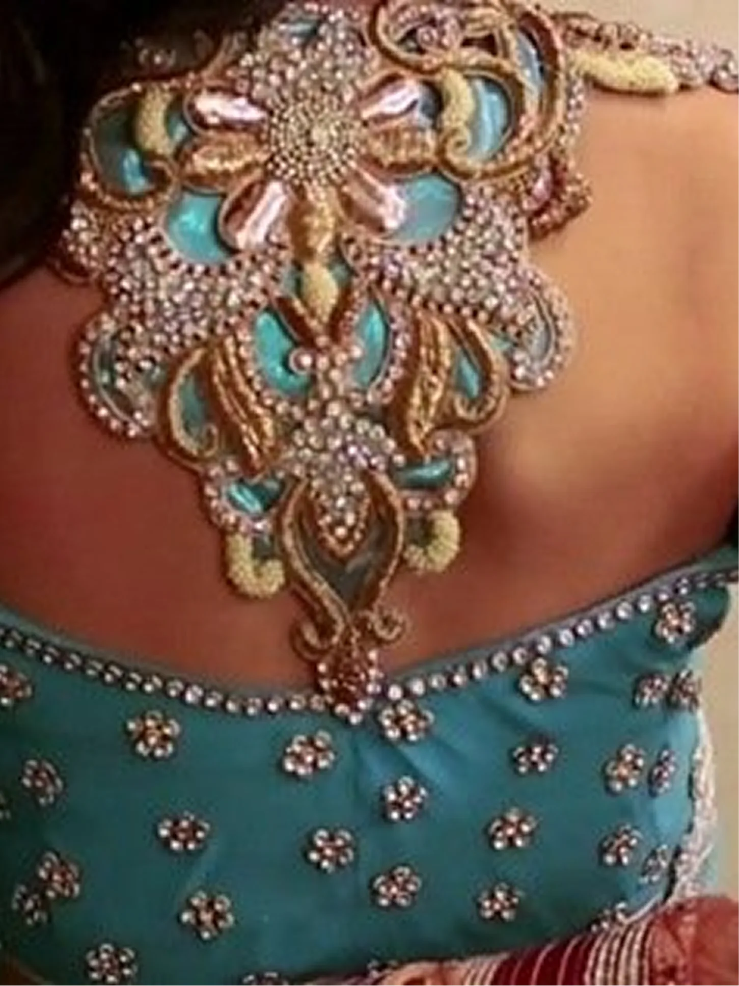 Designer blouse with intricate embroidery